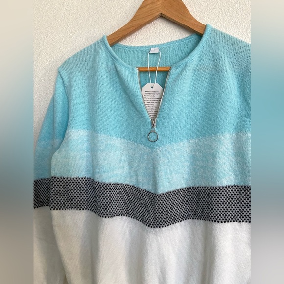 Color block striped sweater - Picture 2 of 8